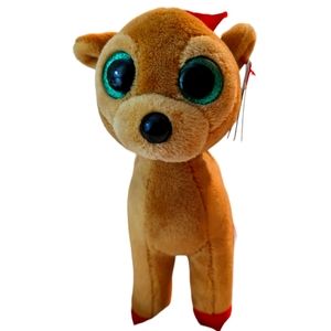 Ty Beanie Baby with tags.  "Tinsel". Reindeer stuffed.  NWT